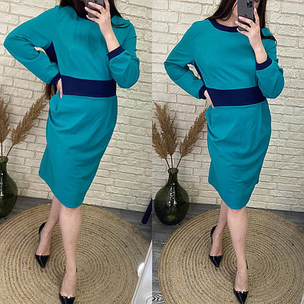 Чарівна жіноче плаття, тканина "Креп-дайвінг" 56 розмір, фото 3