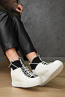 Туфлі-снікерси жіночі демісезонні білого кольору 154204L