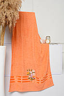 Полотенце банное махровое оранжевого цвета 152769L GL_55