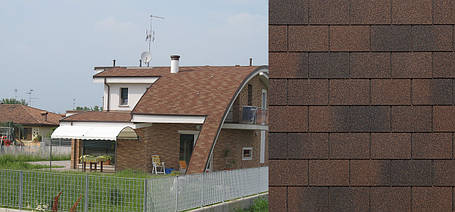 Бітумна черепиця Tegola RECTANGULAR Premium Wood Brown, фото 3