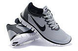 Чоловічі кросівки Nike Free 3.0 v2 Grey/White, фото 4