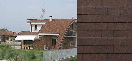 Бітумна черепиця Tegola RECTANGULAR Premium Dark Brown, фото 3