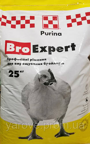 Комбикорм для бройлеров BroExpert ГРОУЕР-1 (15-28 днів) 25кг Purina ...