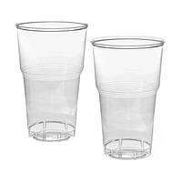 Поліетиленовий одноразовий пластиковий стакан об'єм 270 мл Одеса 50 шт/уп.