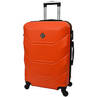 Дорожня сумка валіза Bonro 2019 на коліщатках багажна валізка помаранчева велика (bo-10500601) PER