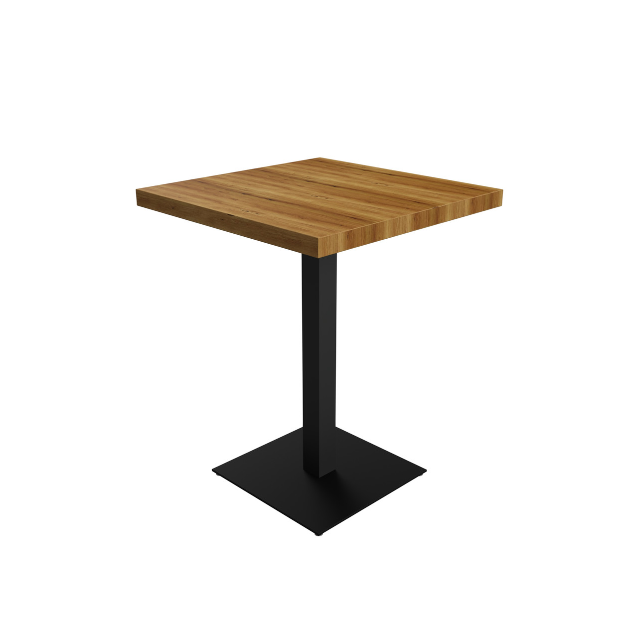 Квадратный стол для кафе "Серия 1" из натурального дерева и металла (ID ...