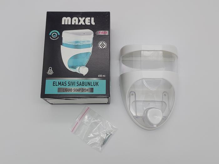Дозатор пластиковий ємність для рідкого мила на стіну Y-023 Maxel 18*12,5* 6,5 cm 650 мл
