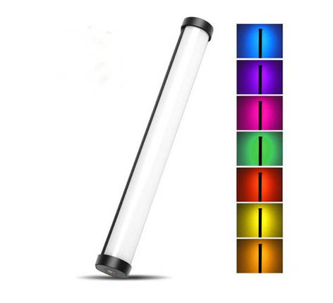 LED - освітлювач, відеосвітло, жезл RGB - Puluz PU4136 32 см з вбудованим АКБ (5200 мАч), фото 1