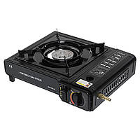 Плита газова туристична з п'єзопідпалом і адаптером 2 в 1 Portable Gas Stove BDZ-155-A (8124)