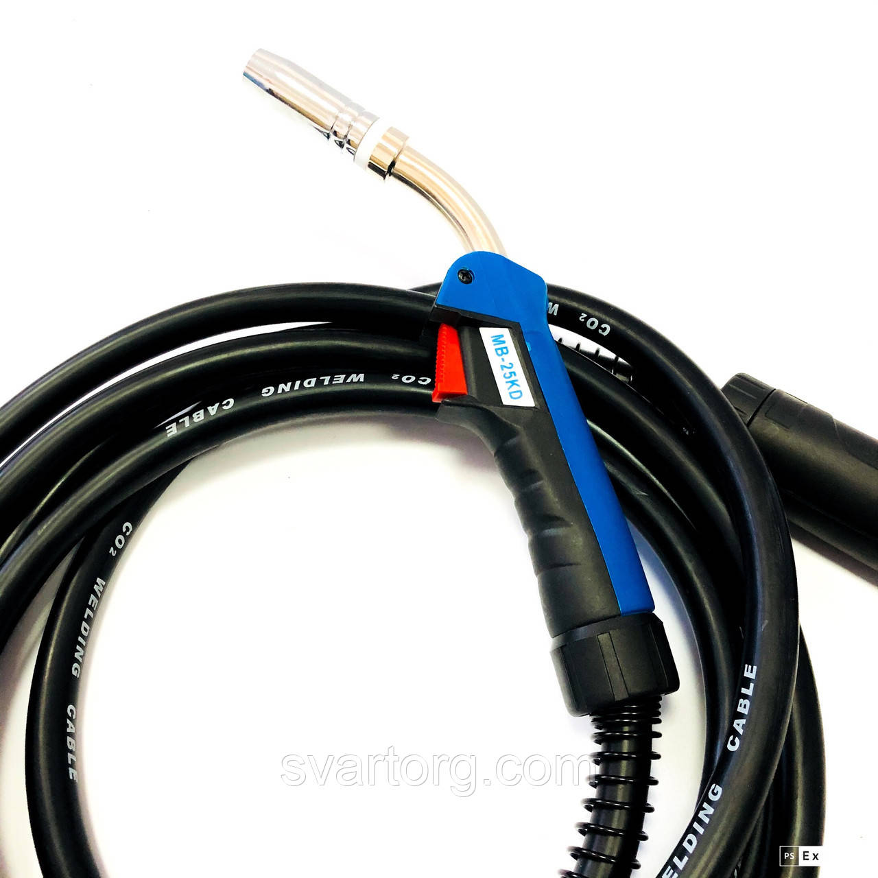 Зварювальний пальник (рукав) GetStarWeld MB-25KD KZ-2, 5 метрів, 250 А, фото 1