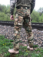 Тактичні штани з наколінниками мультикам, чоловічі військові якісні штани 46, фото 3