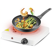 Плита електрична однокомфоркова Opera OP5711 настільна спіральна побутова плитка з регулюванням потужності