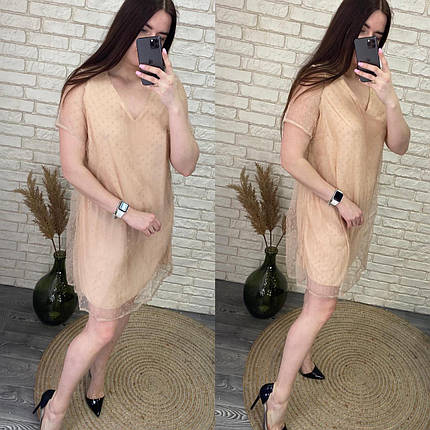 Вишукана жіноча сукня, тканина "Органза+Софт" 46, 52, 54 розмір 46, фото 2