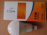 Лампа світлодіодна Unistar LED-A60-14W E27, фото 3