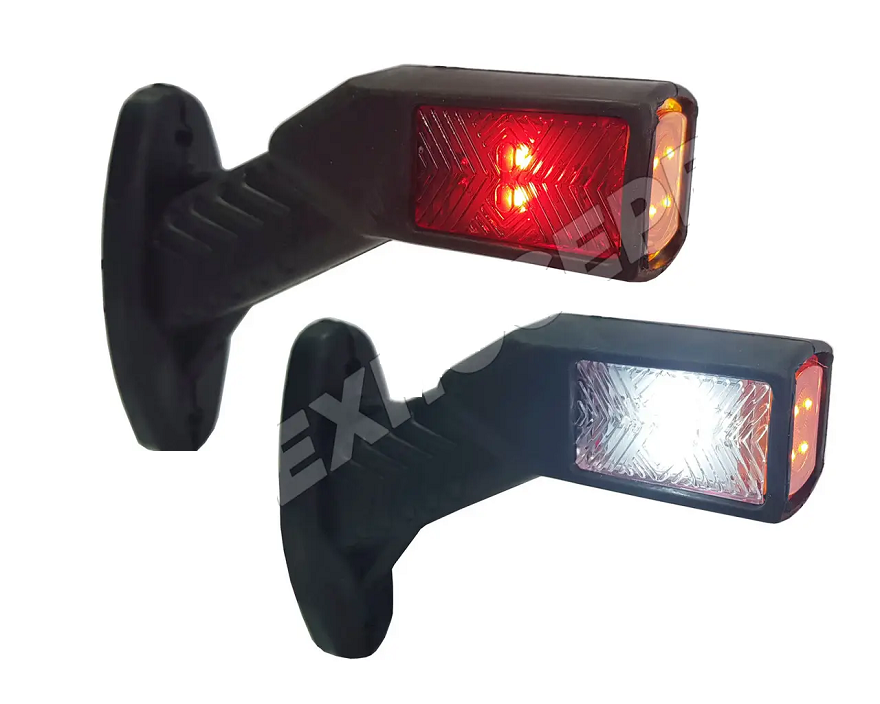 Ліхтар габаритів заносу причепа Рог світлодіодний 8LED 13 см (комплект 2 шт.) (YUSEPLAST Туреччина), фото 1