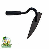 Сапка сталева напівкругла з шириною леза 195 мм, сапа для прополювання бурянів, фото 2