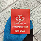 Шкарпетки чоловічі короткі літо сітка р.27-31 чорні з бірюзовими вставками ЖИТОМИР 30030496, фото 4