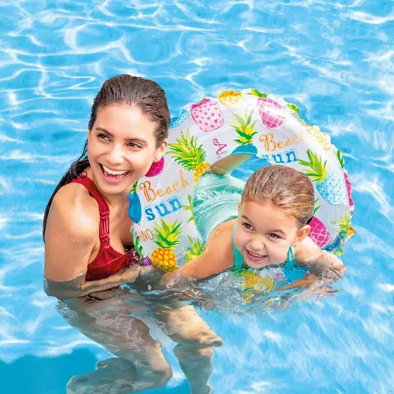 Дитячий надувний круг для плавання  Intex  59230 з ананасами