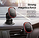 Магнітний автомобільний тримач для телефона JR-ZS205 кліпса на вентиляційний отвір обертання на 360°, фото 10