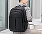 Чоловічий рюкзак 24л / Рюкзак для ноутбука / Рюкзак на 3 відділення для роботи,навчання Чорний, фото 5