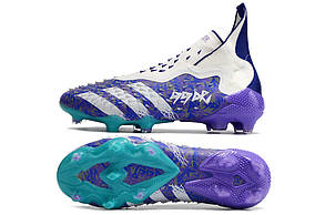 Eur36-45 бутси Adidas Predator Freak + FG/AG Showpiece фіолетові водонепроникні футбольні копи