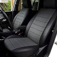 Чехлы на сиденье Тойота Авенсис (Toyota Avensis) модельные авточехлы кожзам