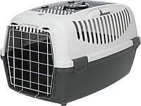 Контейнер-переноска для собак та котів вагою до 12 кг Trixie «Capri 3 Open Top» 40*38*61 см (сіра)