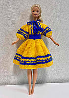 Одяг для Барбі. Етнічна сукня "Вишиванка" ручної роботи.