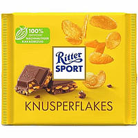 Шоколад Ritter Sport Knusperflakes с кукурузными хлопьями, 100 г.