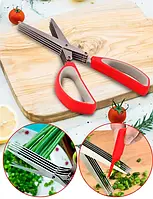 Кухонные ножницы для нарезки зелени Herb Scissors (5 лезвий)