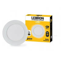 СВІТЛОДІОДНИЙ СВІТИЛЬНИК LEBRON L-PR-941, 9W, ВБУДОВАНИЙ, 4100K, З БЛОКОМ ЖИВЛЕННЯ