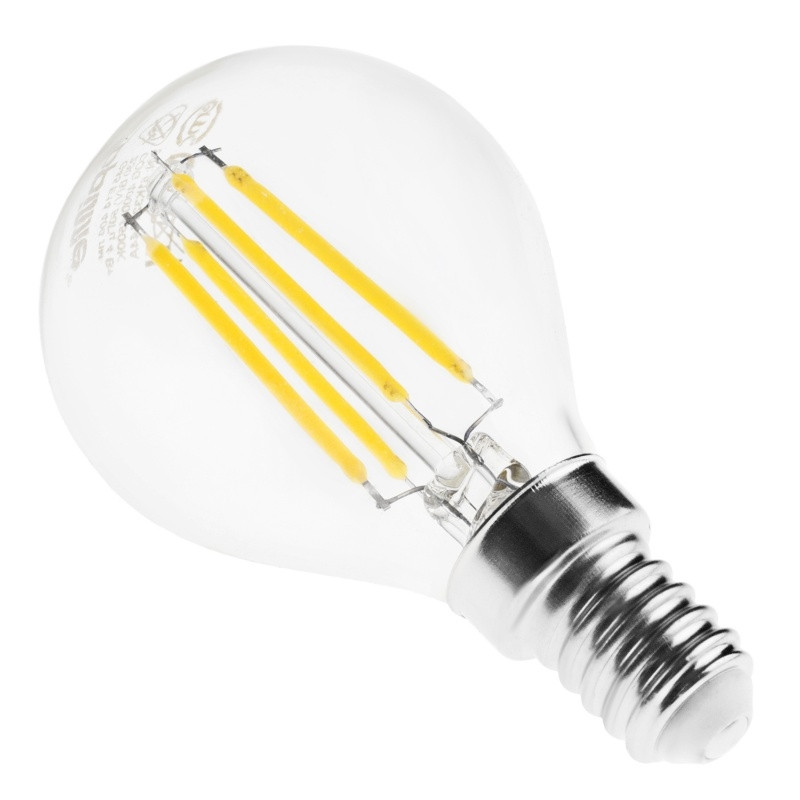 Лампа Едісона 4W LED Brille G45 Cog Філамент 4000-4700К E14