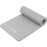 Килимок (мат) для фітнесу та йоги Gymtek NBR 1,5см сірий, фото 2