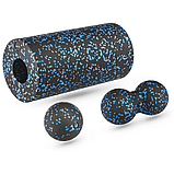 Набір масажерів Gymtek для йоги та фітнесу EPP чорно-синій, фото 2