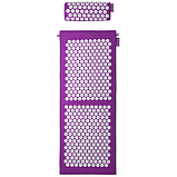 Килимок акупунктурний з валиком Gymtek фіолетовий, фото 3