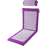 Килимок акупунктурний з валиком Gymtek фіолетовий, фото 4