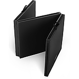 Мат гімнастичний Gymtek твердий 5см з липучкою чорний, фото 5