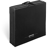 Мат гімнастичний Gymtek твердий 5см з липучкою чорний, фото 6