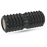 Масажний ролик Gymtek для йоги та фітнесу EVA 33*10,5см чорний, фото 2