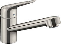 Hansgrohe Смеситель для кухни Focus M42, дл.излива - 203мм, поворотный, 1 рычаг, KM100, сталь Baumarpro -