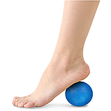 Масажний м'яч Gymtek 63 мм синій, фото 5