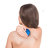 Масажний м'яч Gymtek 63 мм синій, фото 7