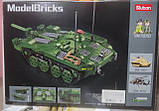 Конструктор Sluban B1010 Основний Бойовий Танк STRV-103 2в1 692 деталі, фото 3