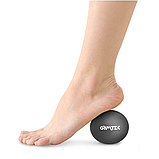 Масажний м'яч Gymtek 63 мм силіконовий чорний, фото 5