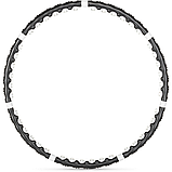 Хулахуп Gymtek з масажером 100см чорний, фото 8