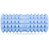 Масажний ролик Gymtek для йоги та фітнесу EVA 33*10,5см голубий, фото 3
