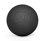 Силіконовий масажний м'яч 63 мм Hop-Sport HS-S063MB чорний, фото 2