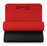 Мат для фітнесу та йоги Hop-Sport TPE 0,6см HS-T006GM червоний, фото 2