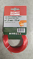 Ліска тримерна Зеніт зірка 1.3 мм - 15м