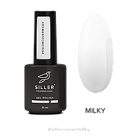 Siller Cover Base Milky - молочная камуфлирующая база для ногтей, 15 мл